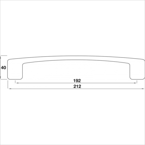 D Handle, 192mm