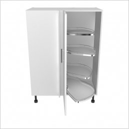 1250mm High Studio Lemans 4 Tier Corner Unit-600mm Door