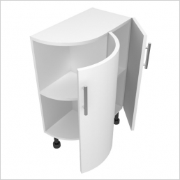 300x560mm Curved Base End Unit Highline