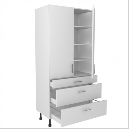 1970mm High Pantry Larder Unit Door & 3xDrawers