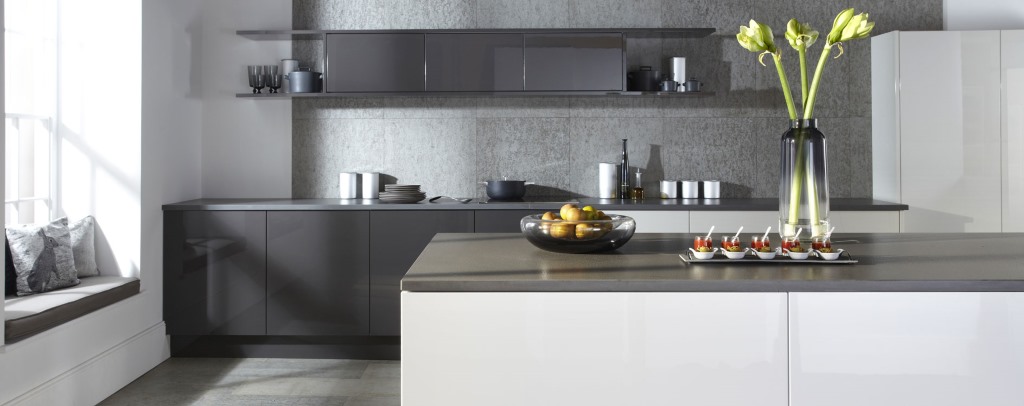 Otto gloss true handleless kitchens from Burbidge