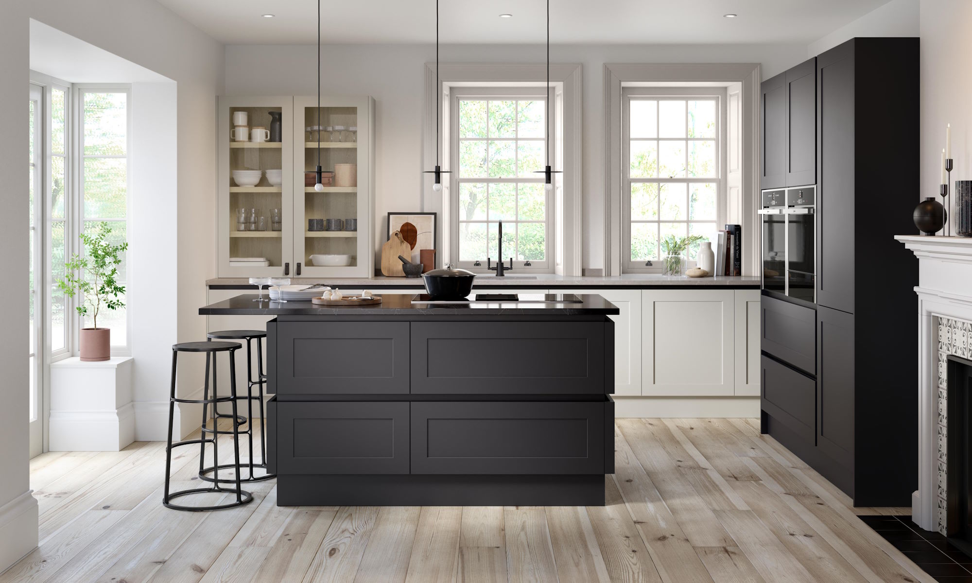 Hunton shaker true handleless - Kitchen Units Online