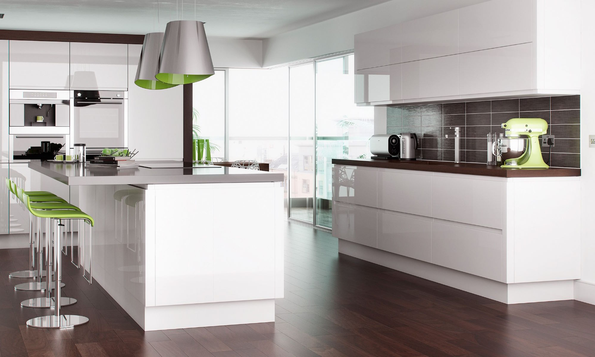 Lucente gloss handleless kitchens - Kitchen Units Online