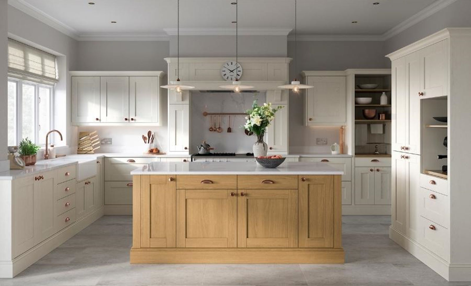 Madison oak shaker kitchen - Kitchen Units Online